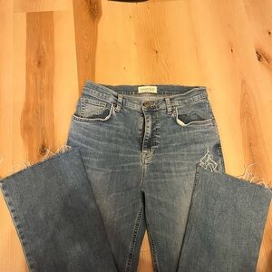 Current/Elliott cropped flair jeans